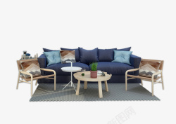 北欧风情沙发客厅沙发家具高清图片