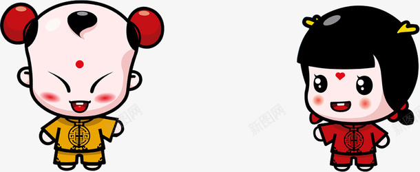 创意可爱的两个小孩卡通人物png免抠素材_88icon https://88icon.com 两个小孩 人物 创意 卡通 可爱的