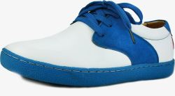 白蓝色夏季男鞋素材