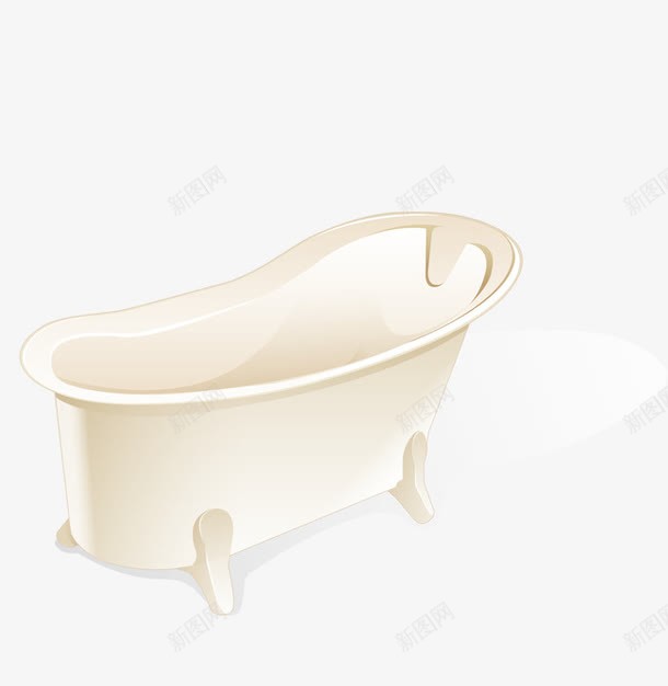 白色浴缸png免抠素材_88icon https://88icon.com 家居 浴缸 白色 装饰
