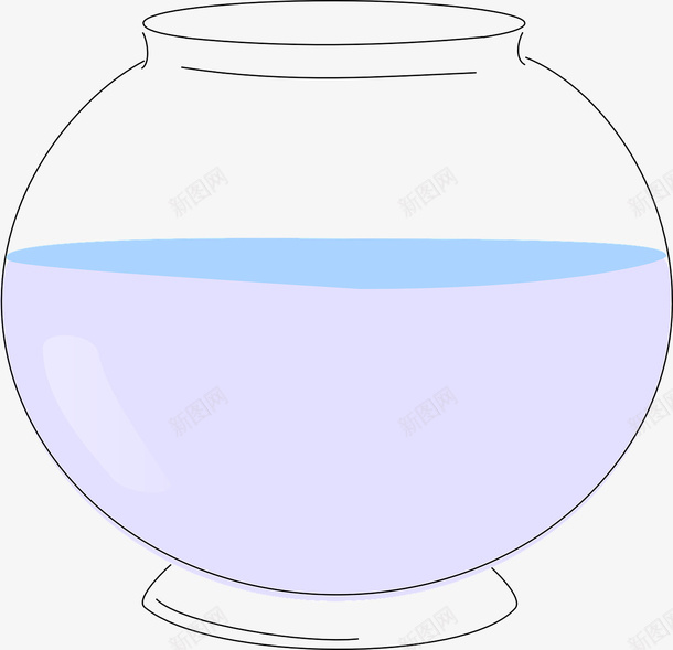 白色透明的鱼缸png免抠素材_88icon https://88icon.com 清水 白色 透明 鱼缸
