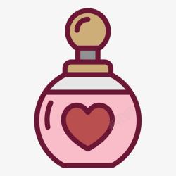 粉色香水瓶素材