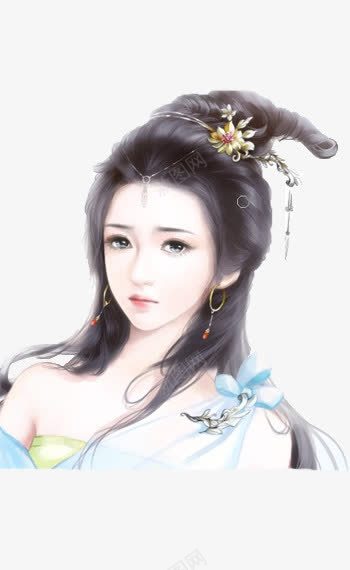 悲伤的蓝衣美女古风手绘png免抠素材_88icon https://88icon.com 古风 悲伤 手绘 美女 蓝衣