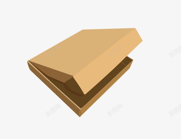半开的纸盒矢量图eps免抠素材_88icon https://88icon.com 半开 扁纸盒 纸盒 纸箱 矢量图