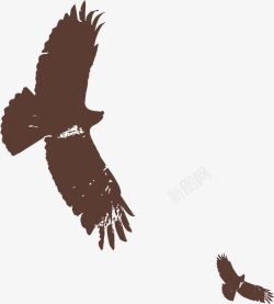 墨迹雄鹰素材
