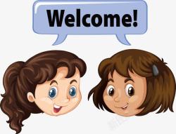 夏威夷欢迎你微笑欢迎气泡高清图片