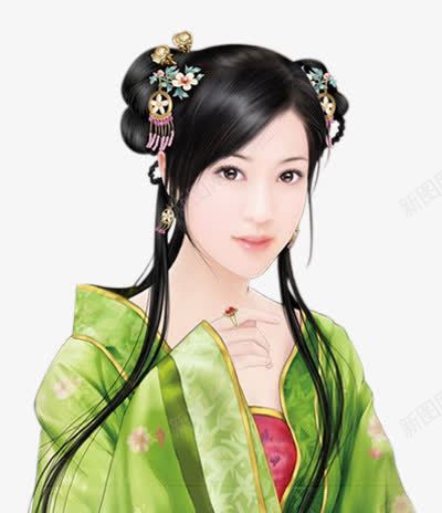 绿衣忧郁古风手绘女子png免抠素材_88icon https://88icon.com 古风 女子 忧郁 手绘 绿衣