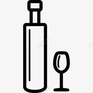 酒瓮瓶杯图标图标