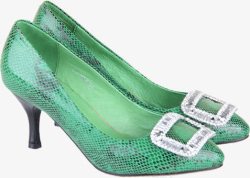 绿色女鞋海报素材