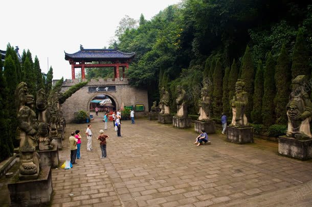 重庆丰都鬼城风景png免抠素材_88icon https://88icon.com 名胜古迹 旅游风景 著名建筑