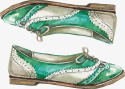 绿色的鞋子素材
