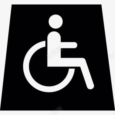 人坐在轮椅上图标图标