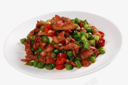 青红椒美味家常小炒肉素材