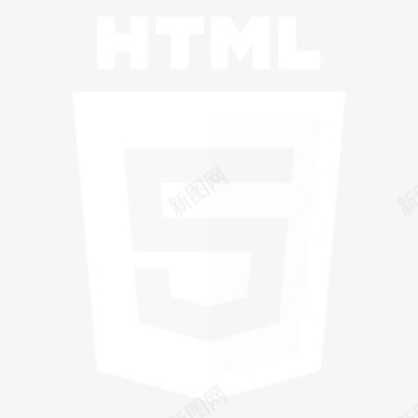 HTML5语言白色logo图标图标