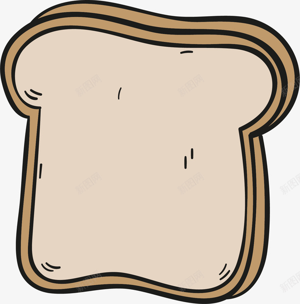 卡通线条早餐切片面包png免抠素材_88icon https://88icon.com 切片 卡通 早餐 线条 面包