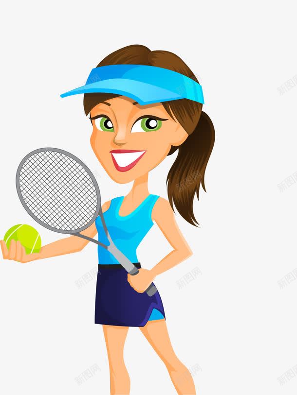 网球png免抠素材_88icon https://88icon.com 网球 美女 运动员