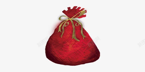 卡通手绘圣诞老人红色礼物袋png免抠素材_88icon https://88icon.com 卡通 圣诞 手绘 礼物袋 红色