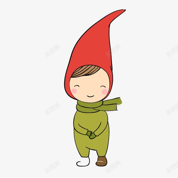 可爱小红帽卡通人物png免抠素材_88icon https://88icon.com 卡通 可爱 小孩子 小红帽 手绘