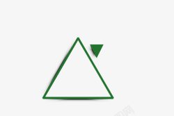 绿色三角形素材