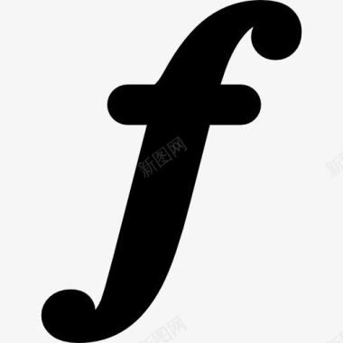 音乐符号字母F图标图标