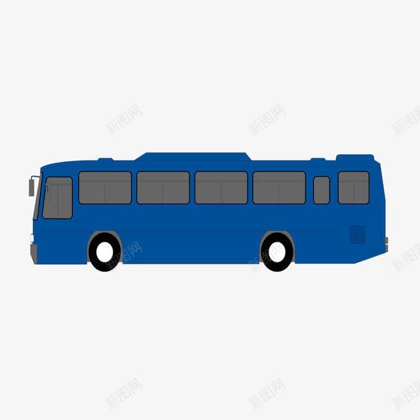 深蓝色大型汽车公交车png免抠素材_88icon https://88icon.com 公交车 大型 汽车 深蓝色 蓝色城市公交车