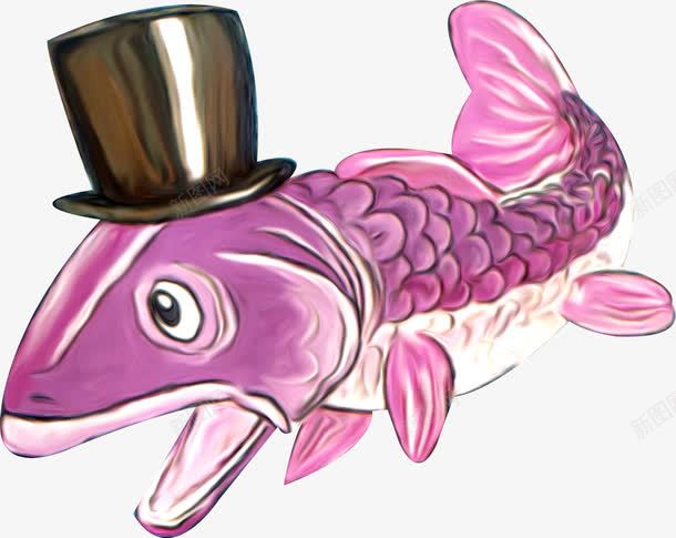 鱼png免抠素材_88icon https://88icon.com 卡通动物 手绘 水底生物 金鱼 鱼 鱼类