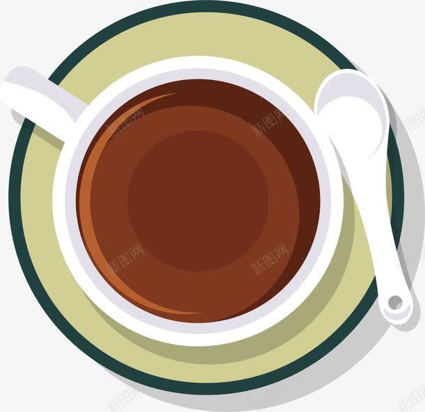 美式咖啡png免抠素材_88icon https://88icon.com 下午茶 勺子 手绘 杯具 碟子 美式咖啡 陶瓷