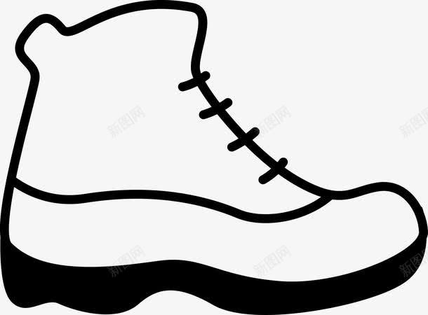 黑色鞋子png免抠素材_88icon https://88icon.com 女性 手绘鞋 男鞋 鞋 鞋子 鞋子素描 鞋矢量图 黑色 黑色鞋子