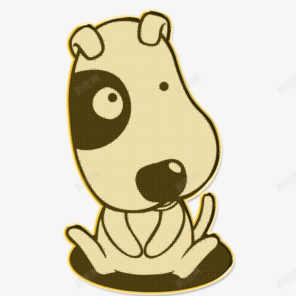 可爱小狗贴纸png免抠素材_88icon https://88icon.com 创意小狗 创意贴纸 卡通贴纸 可爱小狗 小狗 小狗贴纸