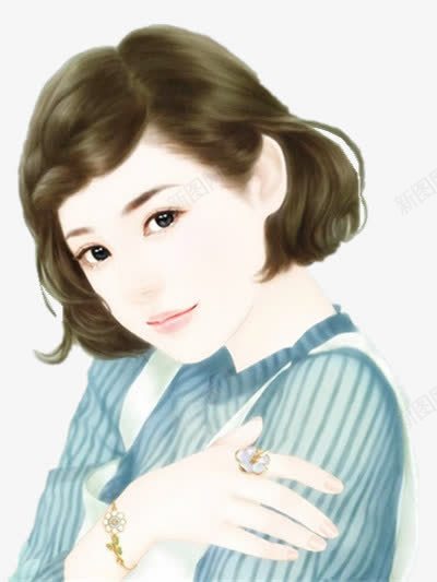 短发秀丽女子png免抠素材_88icon https://88icon.com 女子 短发 秀丽