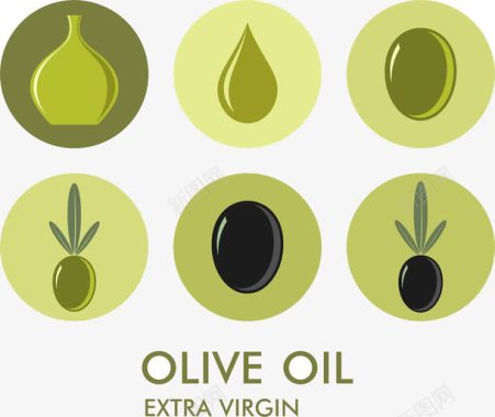 橄榄油创意图标图标