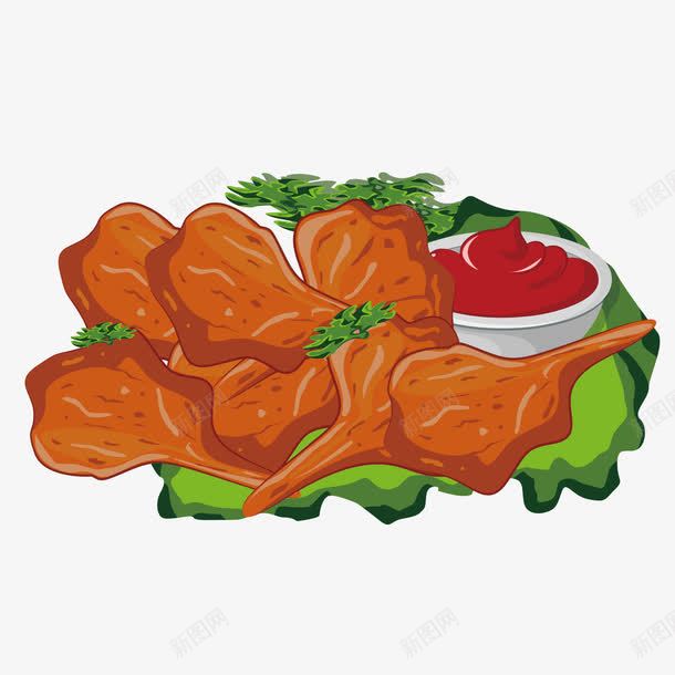 卡通鸡肉矢量图ai免抠素材_88icon https://88icon.com 卡通 番茄酱 鸡肉 矢量图