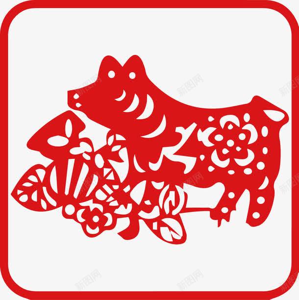 精美十二生肖剪纸png免抠素材_88icon https://88icon.com 亥猪 剪纸 古典 猪 精美 红色 装饰