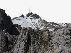 阿尔卑斯山徒步登山一素材