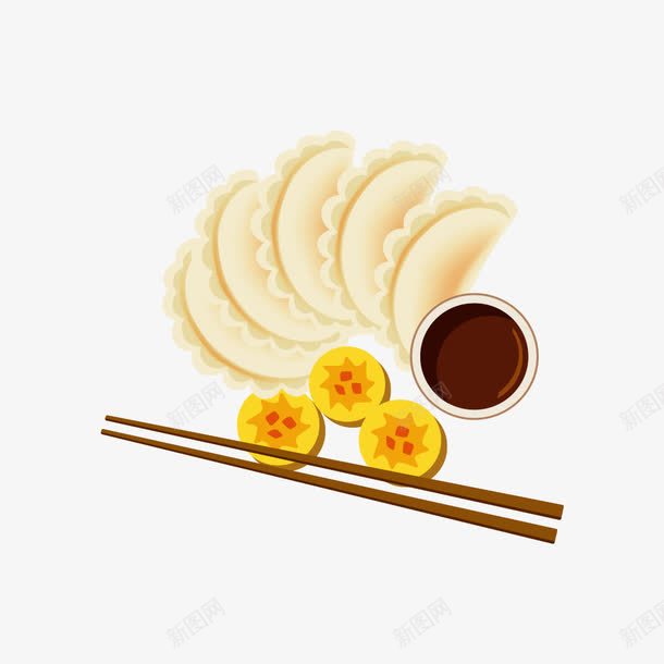 中国美食饺子png免抠素材_88icon https://88icon.com 中国美食 矢量素材 饺子