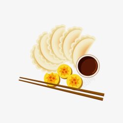 中国美食饺子素材