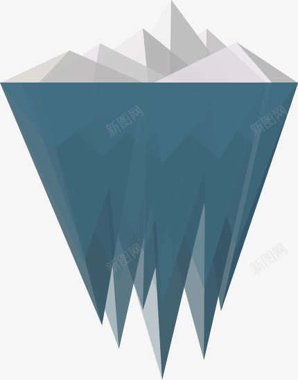 扁平化冰山png免抠素材_88icon https://88icon.com 冰山 冰山PNG图 冰山免扣PNG图 冰山免扣图 卡通手绘 扁平化 模型 蓝色