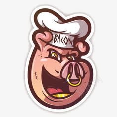 猪人厨师图标图标