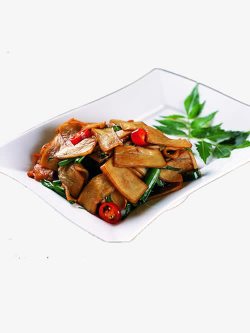 腊八蒜炒杏鲍菇素材