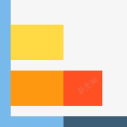 成长条形图图形图标高清图片