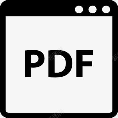 窗口PDF文档图标图标