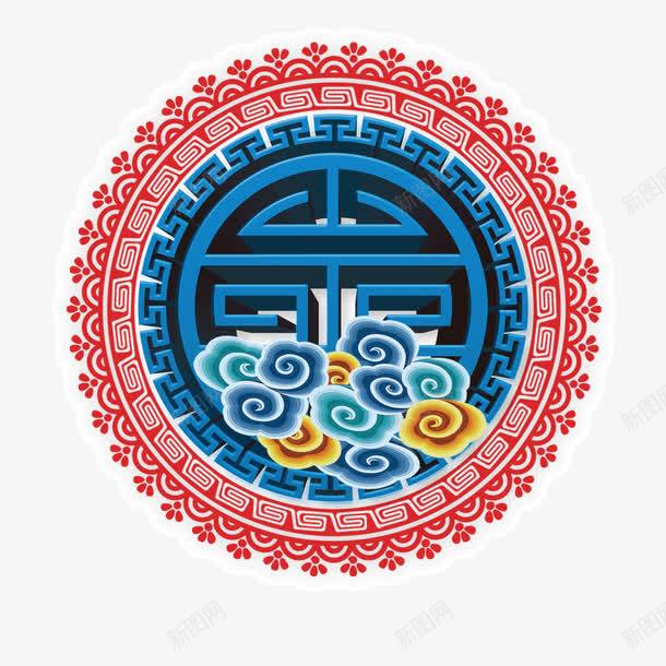 剪纸艺术png免抠素材_88icon https://88icon.com 中国风 剪纸 复古窗花 祥云