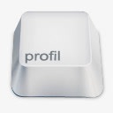 profil白色键盘按键素材