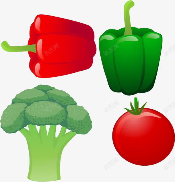 蔬菜青椒菜花png免抠素材_88icon https://88icon.com png 矢量素材 素材 菜花 蔬菜 蔬菜素材 青椒