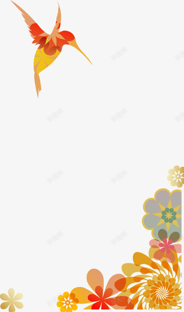 彩色花纹小鸟png免抠素材_88icon https://88icon.com 小鸟 底纹 彩色花纹 花纹 装饰