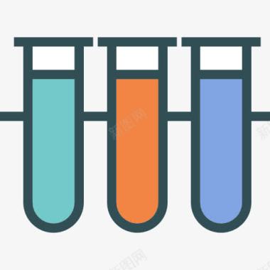 科学健康饮食试管图标图标