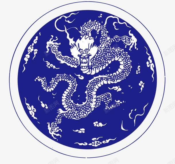 龙纹陶瓷瓶psd免抠素材_88icon https://88icon.com 传统 古典 青花瓷