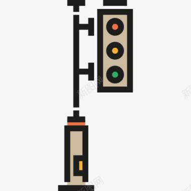 速度路标交通灯图标图标