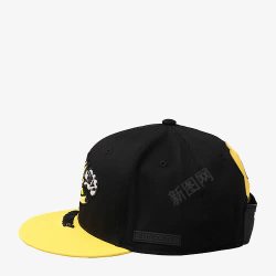 黑黄色可爱棒球帽素材