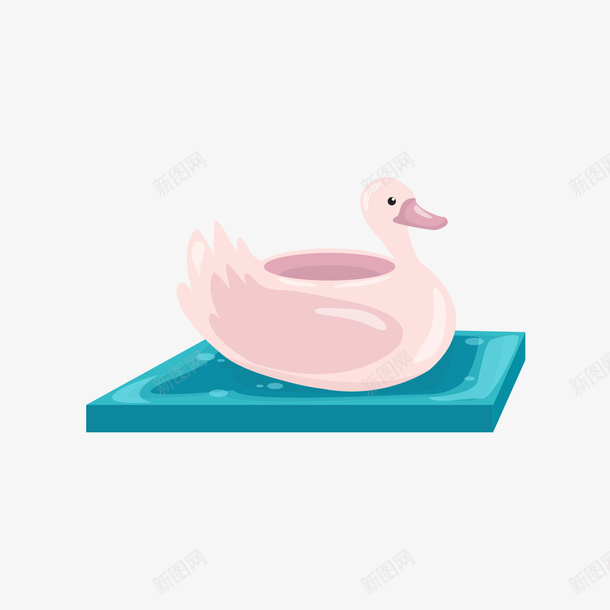粉蓝色水上鸭子充气玩具矢量图ai免抠素材_88icon https://88icon.com 充气玩具 水上玩具 粉色 蓝色 鸭子 矢量图
